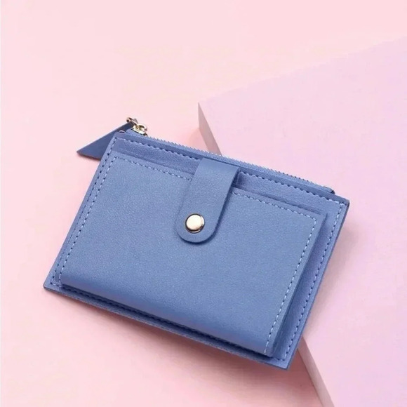⚠️Clearance Blue Slim Bifold Wallet / Cardholder - Picture 2 of 5